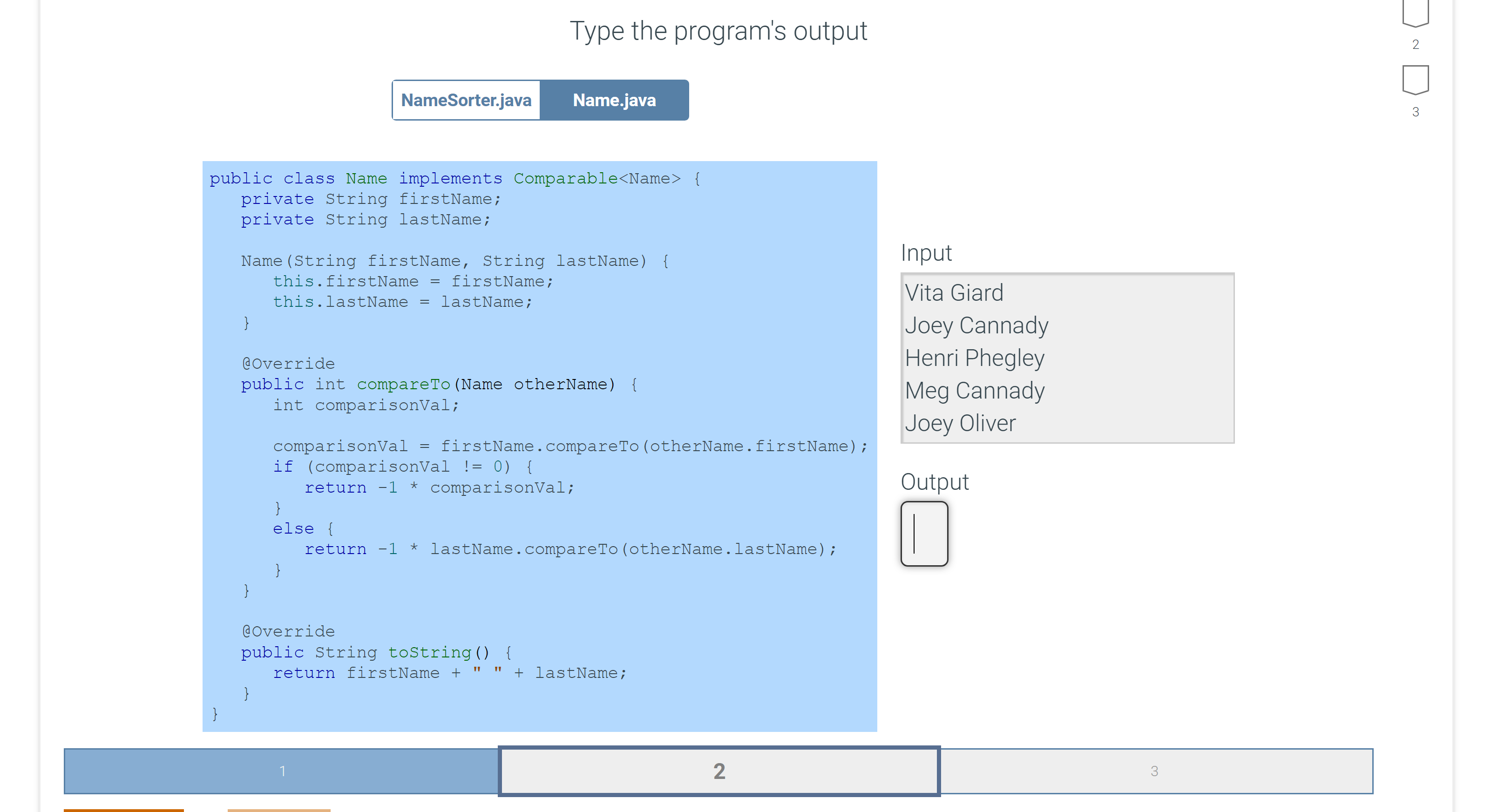 Solved Type the program's output | Chegg.com