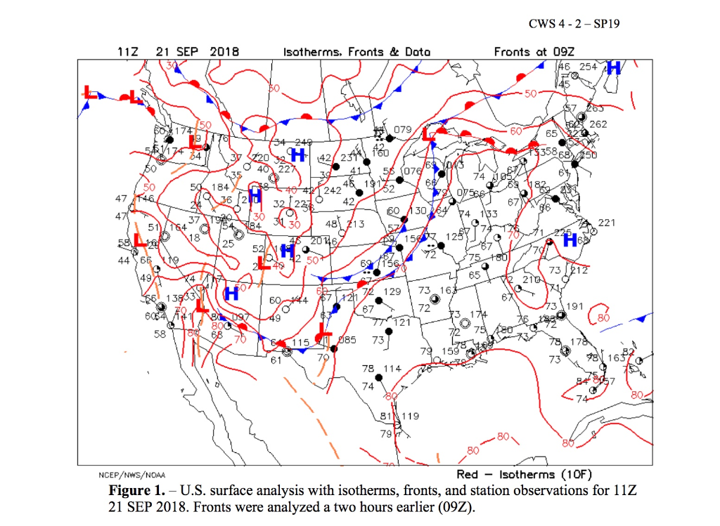 At Figure 1 map time, a series of relatively weak | Chegg.com