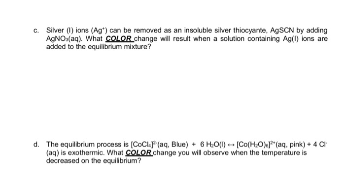 Agscn Solved Silver (1) ions (Ag') can be removed as an insoluble | Chegg.com