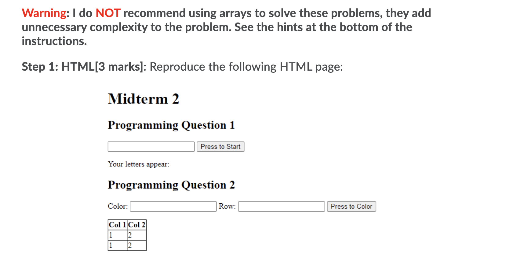 Solved Warning: I do NOT recommend using arrays to solve | Chegg.com