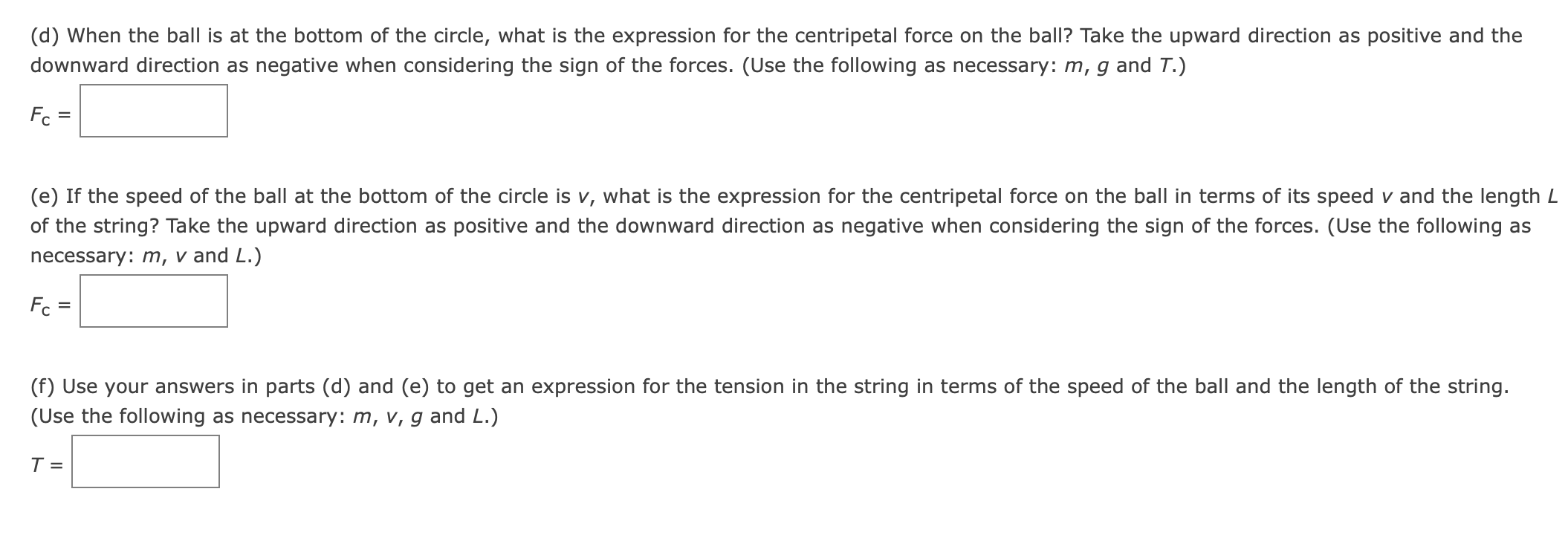Solved Consider a ball on a fixed-length string being | Chegg.com