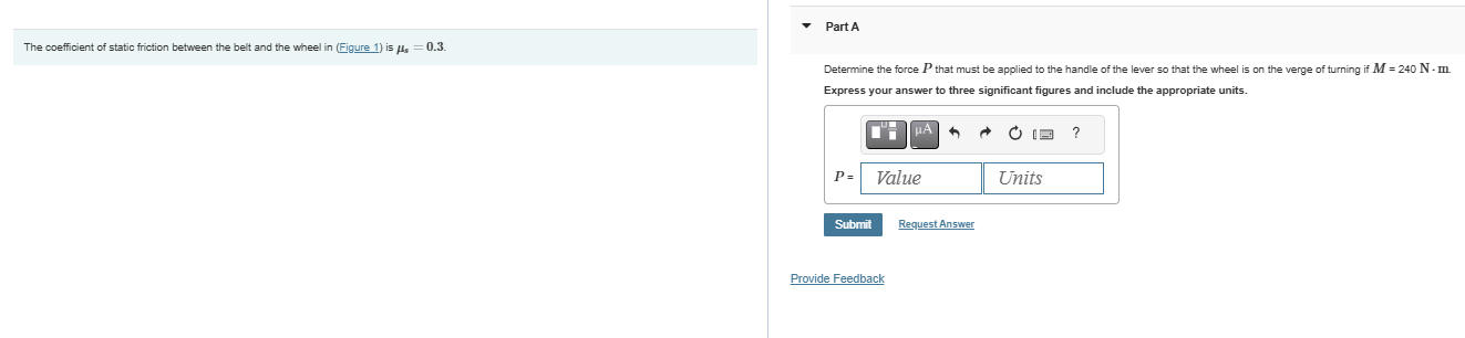 Solved The coefficient of static friction between the belt | Chegg.com