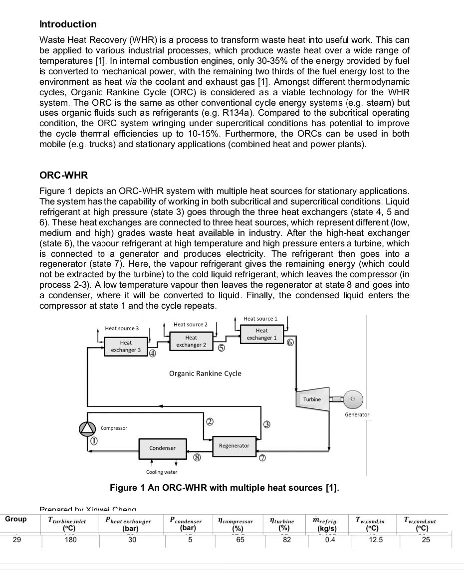 Introduction Waste Heat Recovery (WHR) is a process | Chegg.com