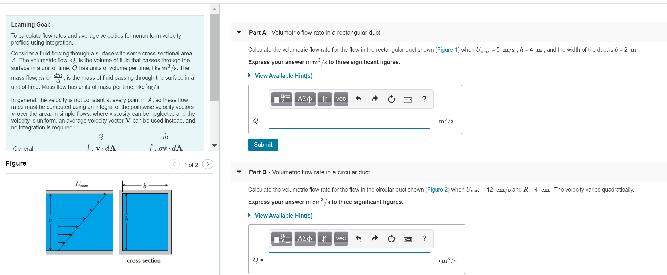 Exhaust Volumetric Flow Rate Flow Rate Equals Velocity Times Area