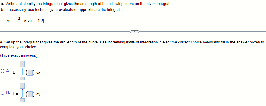 Solved A. Write And Simplify The Integral That Gives The Arc | Chegg.com