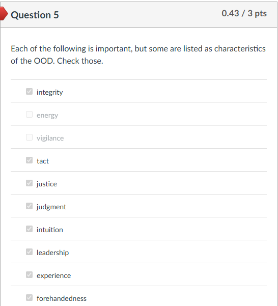 Solved Question 5Each of the following is important, but | Chegg.com