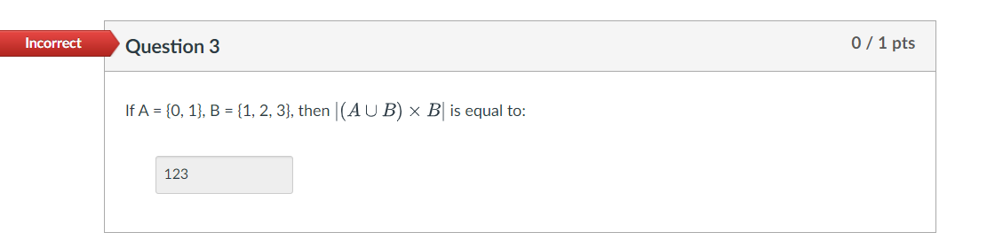 if a is equal to 1 2 3 b is equal to