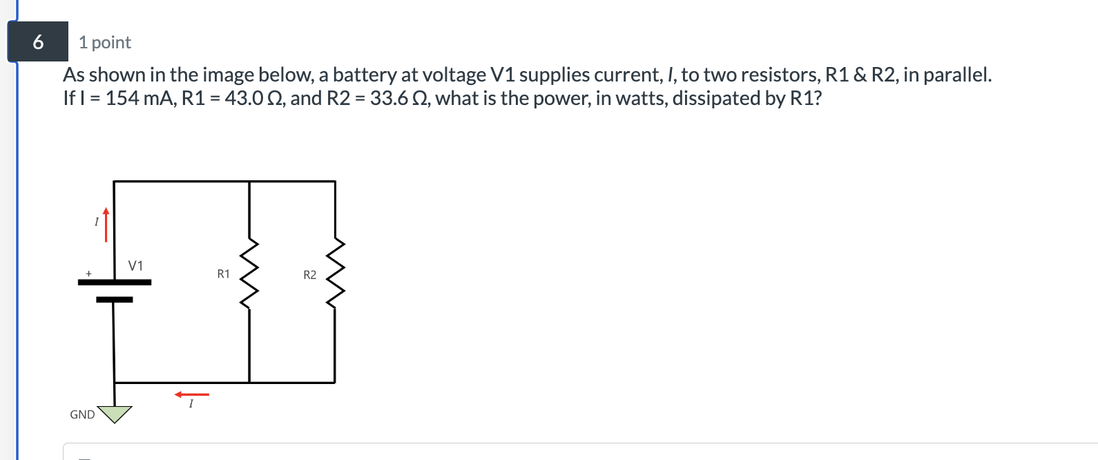 Solved 1 ﻿pointAs shown in the image below, a battery at | Chegg.com
