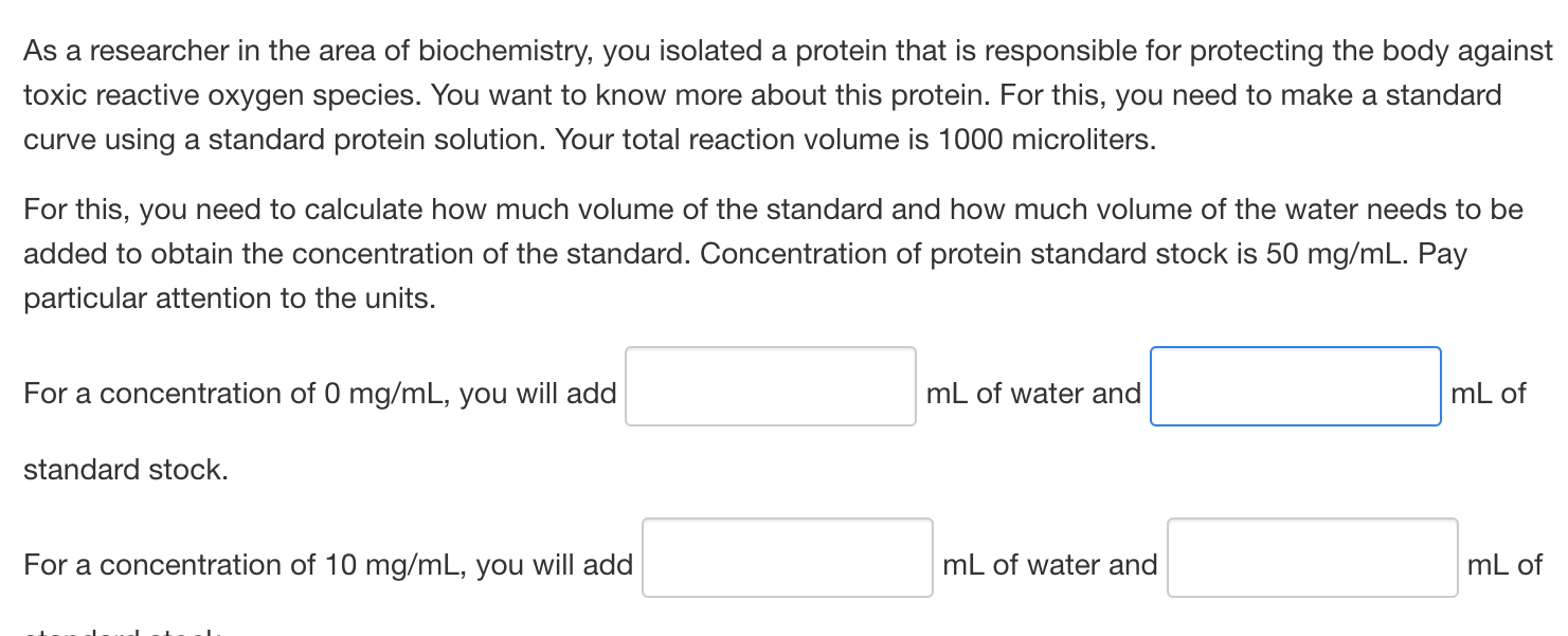 Solved As a researcher in the area of biochemistry, you | Chegg.com