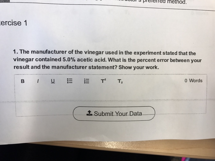 Solved Data Table 1 NaOH Titration Volume Initial NaOH