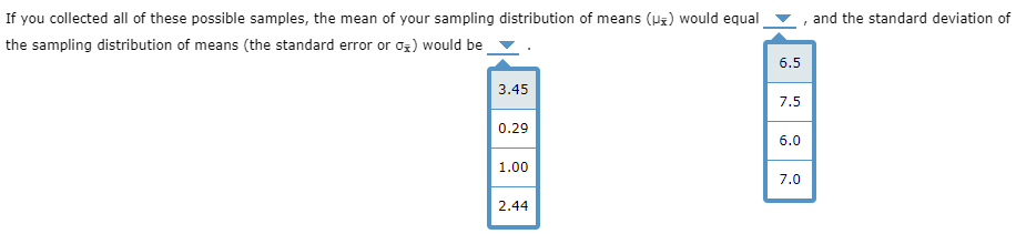 Solved 1. Generating the sampling distribution of the mean | Chegg.com