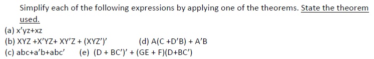 Solved Simplify Each Of The Following Expressions By | Chegg.com