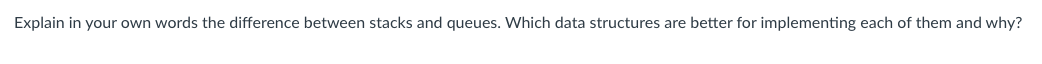 Solved Explain in your own words the difference between | Chegg.com