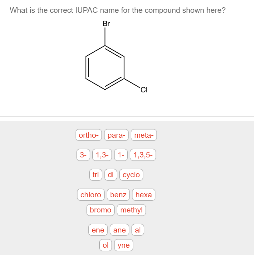 Solved What Is The Correct IUPAC Name For The Compound Shown | Chegg.com