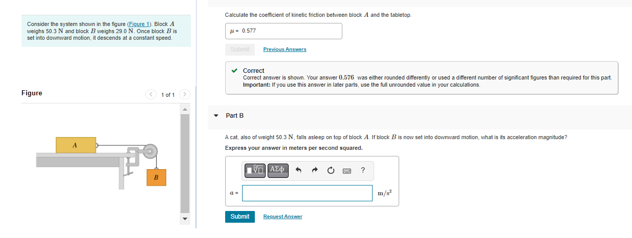 Solved Calculate the coefficient of kinetic friction between | Chegg.com