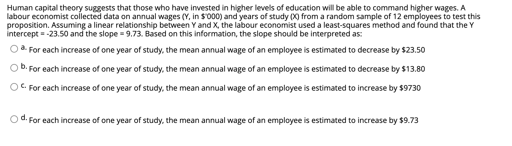 Solved Human capital theory suggests that those who have