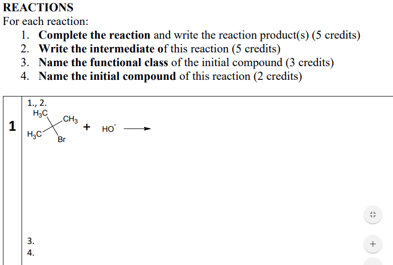 Solved REACTIONS For Each Reaction: 1. Complete The Reaction | Chegg.com