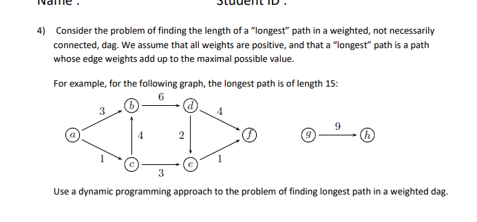 Solved 4) Consider the problem of finding the length of a | Chegg.com