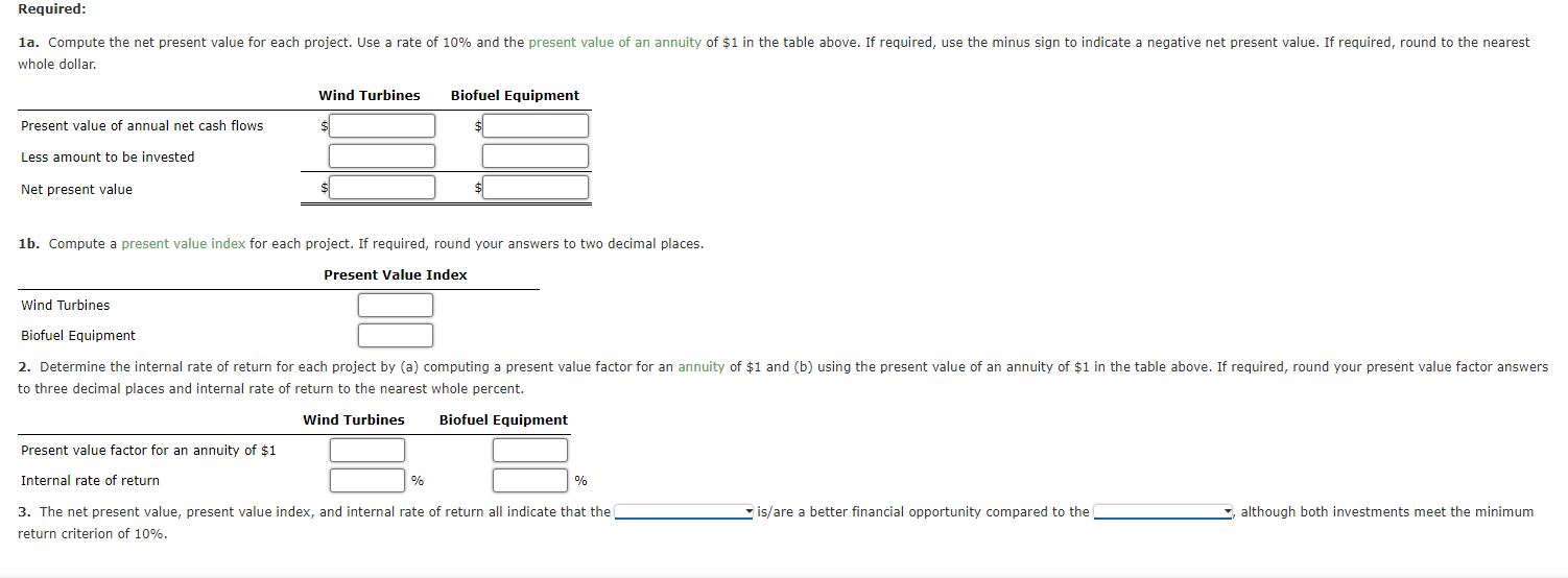 Solved Net Present Value Method, Internal Rate of Return | Chegg.com