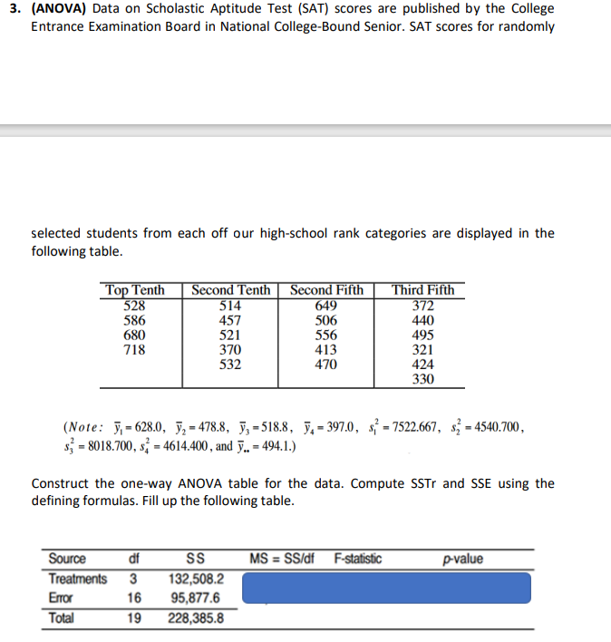 SAT - Scholastic Aptitude Test