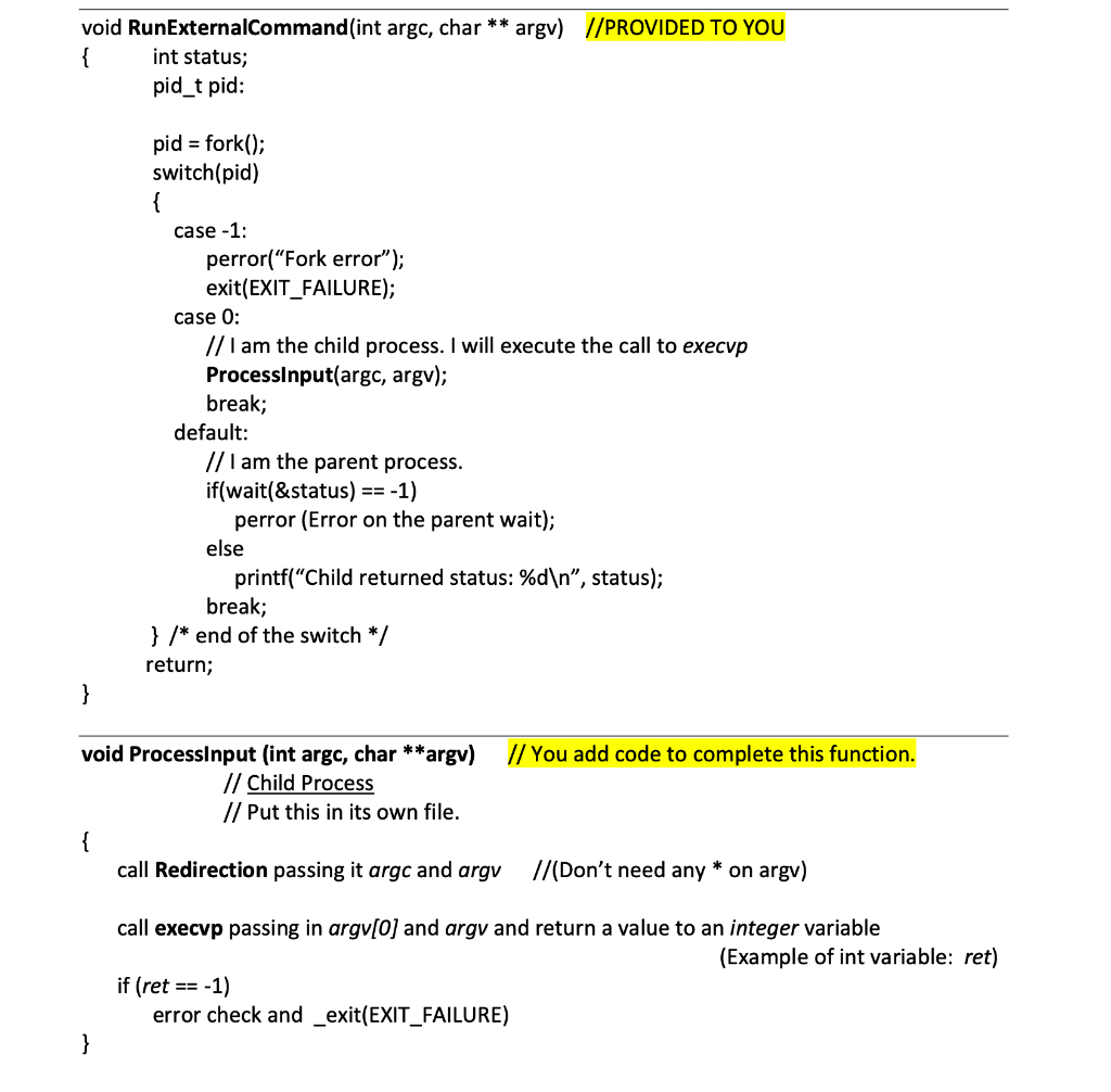 Solved Pseudo Code (Yellow highlight on the pseudo code | Chegg.com