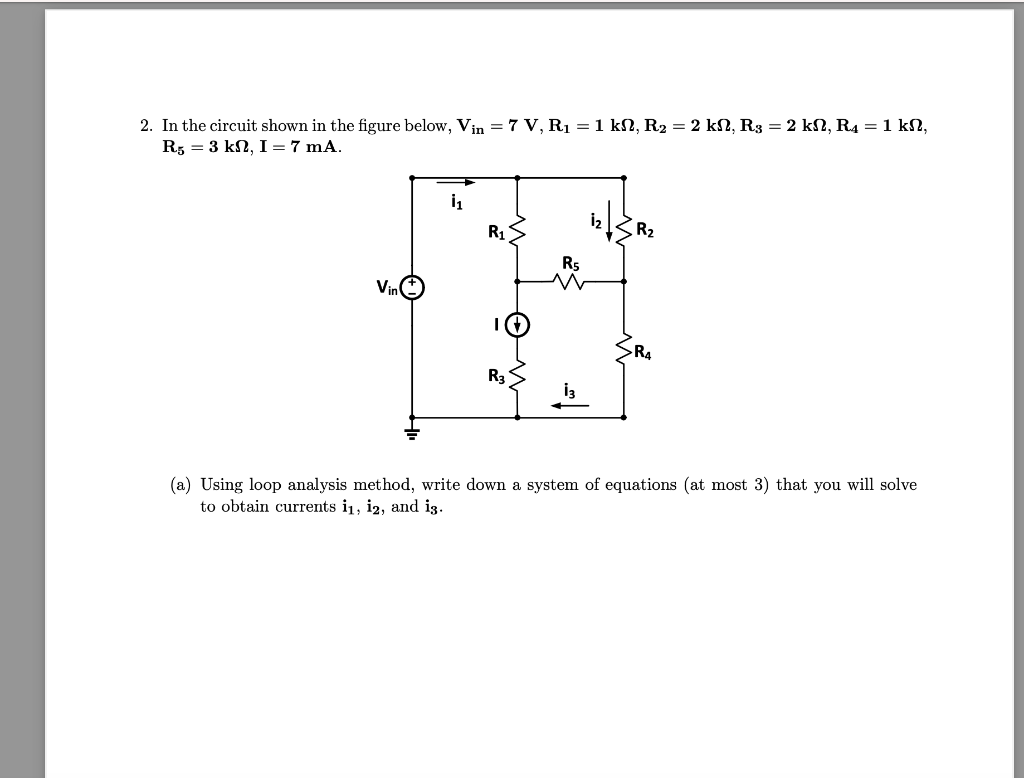 Solved 1. In The Circuit Shown Below, V1=3 V,V2=1 V,I=1 | Chegg.com