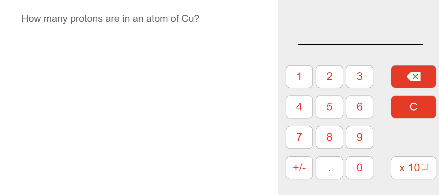 Solved How Many Protons Are In An Atom Of Cu Chegg Com