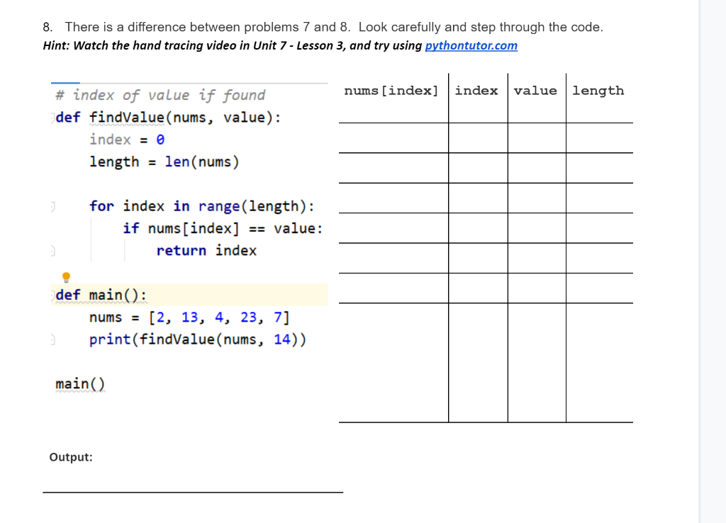 Solved 8. There is a difference between problems 7 and 8. | Chegg.com