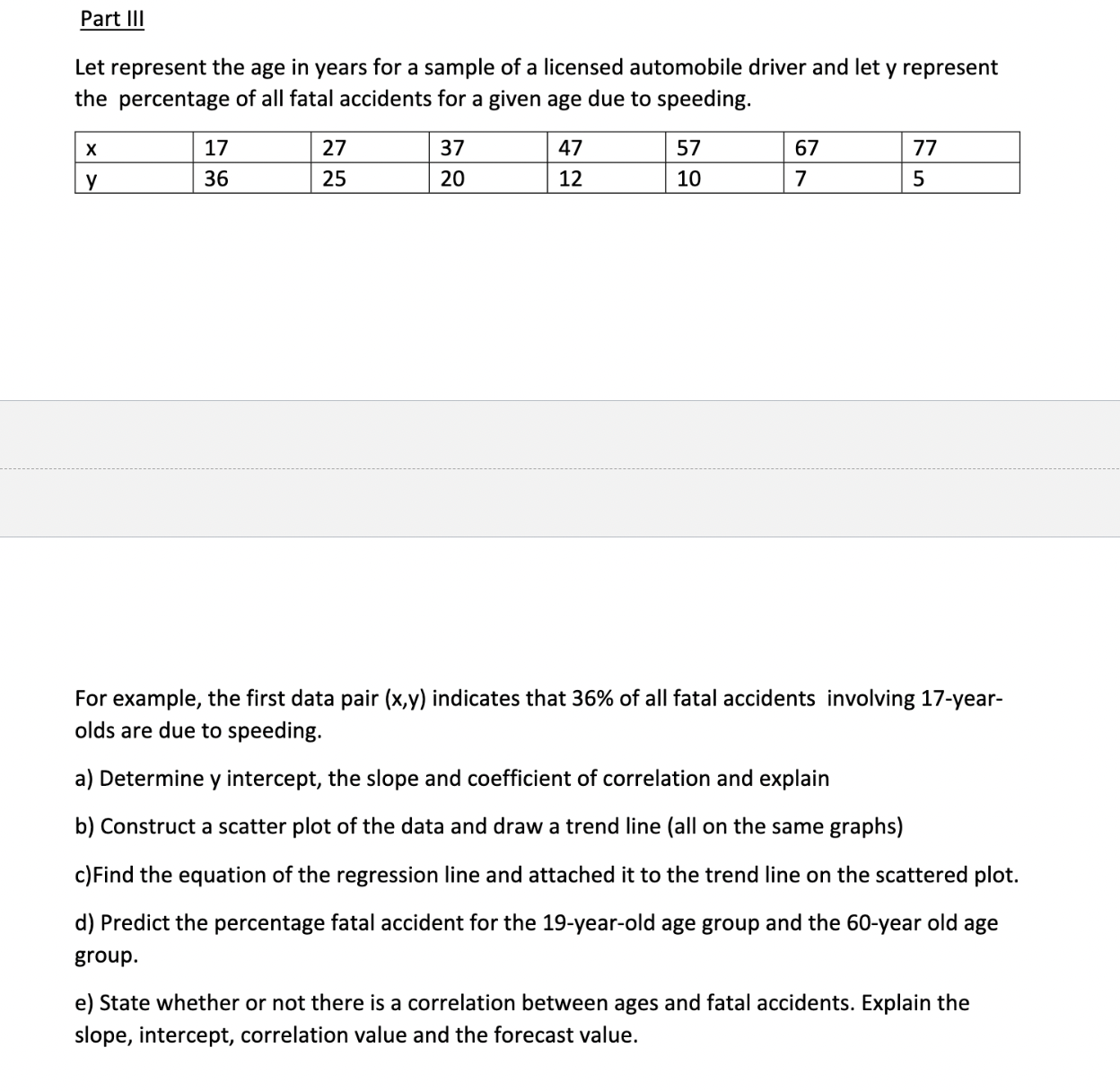 Solved Let represent the age in years for a sample of a | Chegg.com