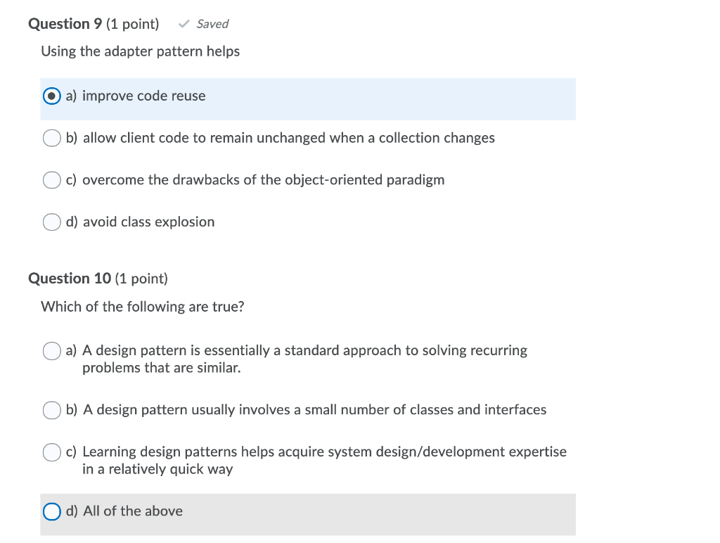 Solved Question 1 (1 Point) Saved Which Of The Following Are | Chegg.com