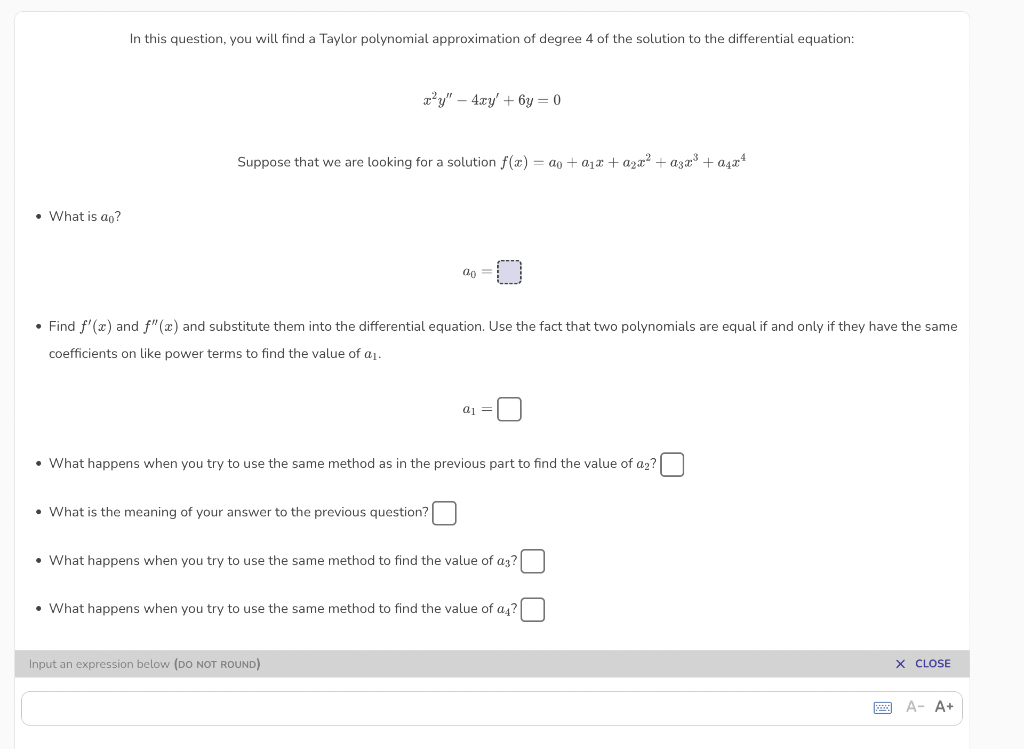 Solved In this question, you will find a Taylor polynomial | Chegg.com