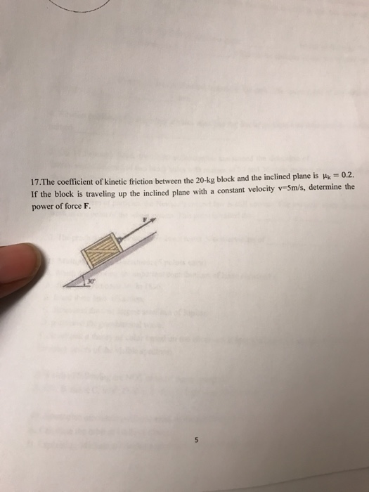 Solved The coefficient of kinetic friction between the 20-kg | Chegg.com