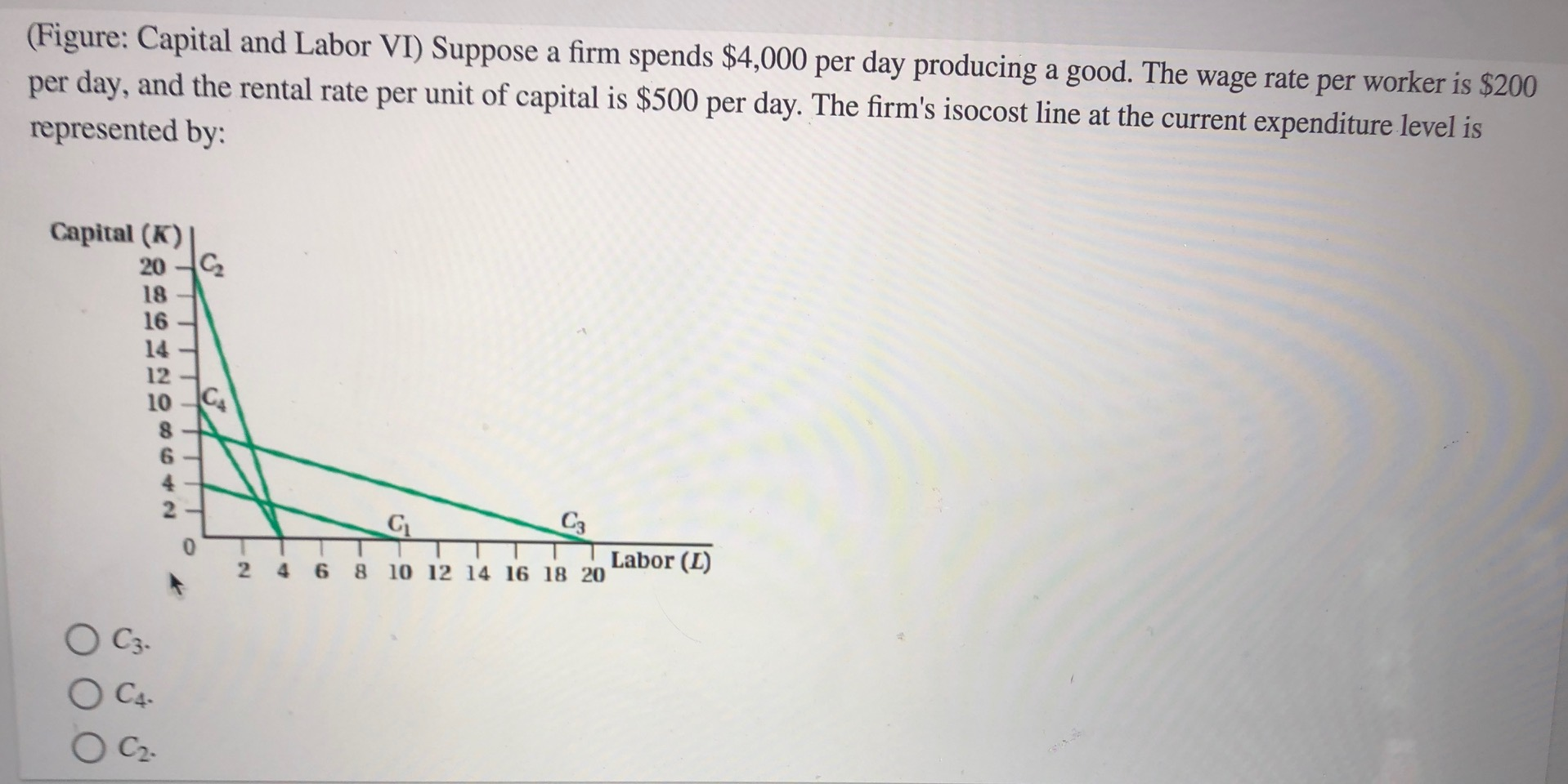 Solved Answer options are: A. C3 B. C4 C. C2 D. C1 | Chegg.com