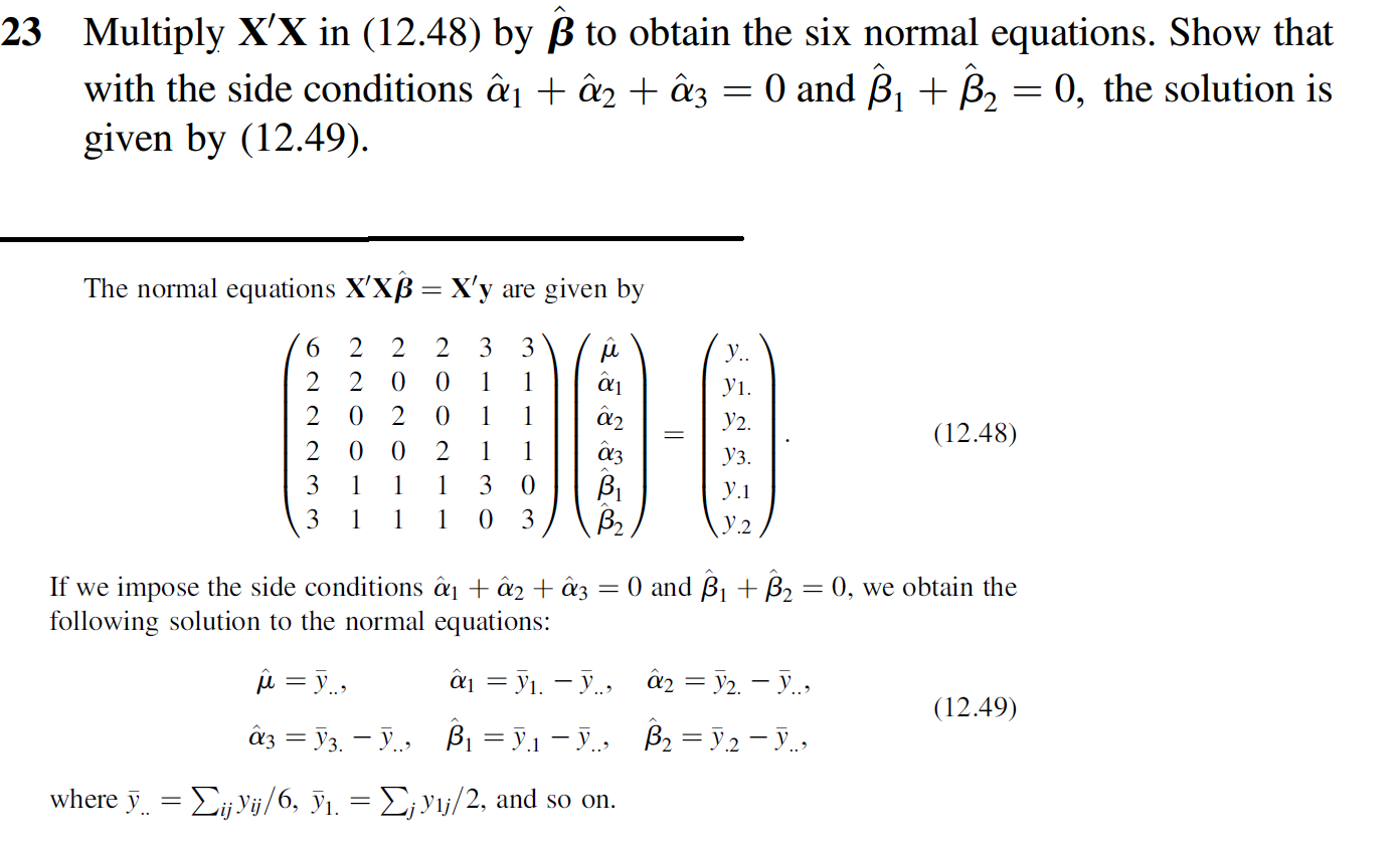 Solved 23 Multiply X X In 12 48 By B To Obtain The Six Chegg Com