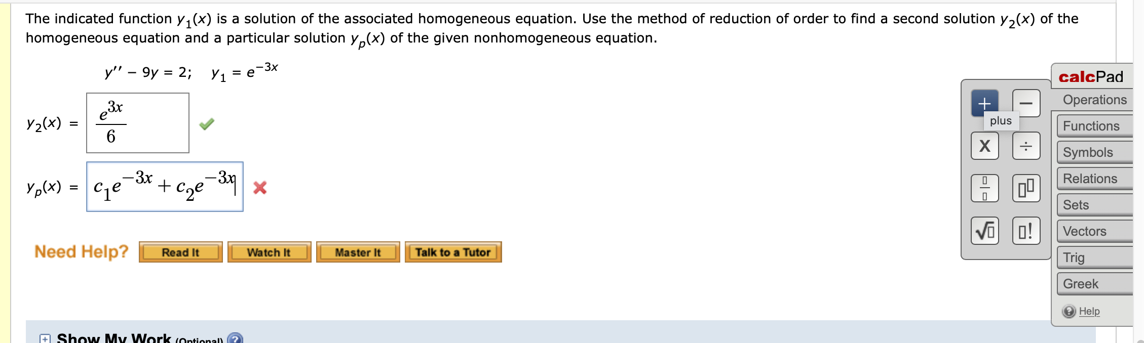 solved-the-indicated-function-y1-x-is-a-solution-of-the-chegg