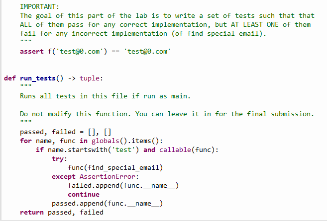 Solved import re def find_special_email(s: str) -> str: | Chegg.com