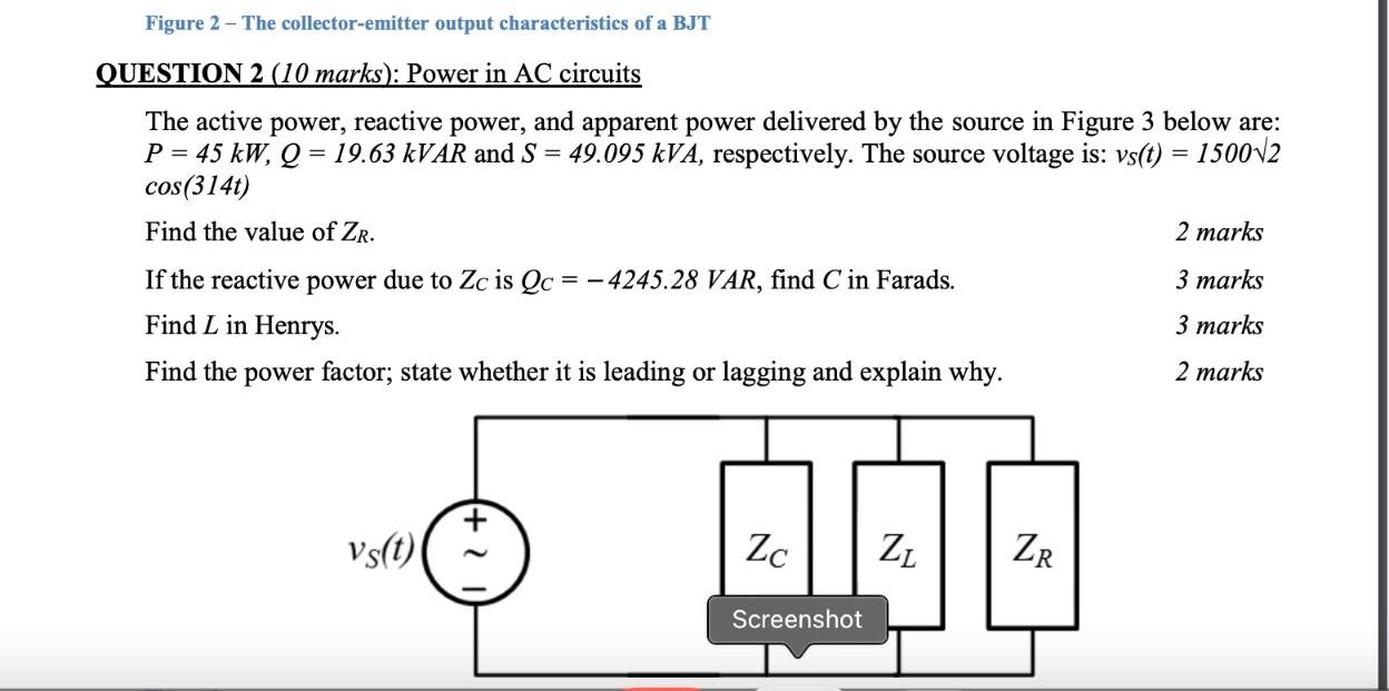 Solved Figure 2 - The collector-emitter output | Chegg.com