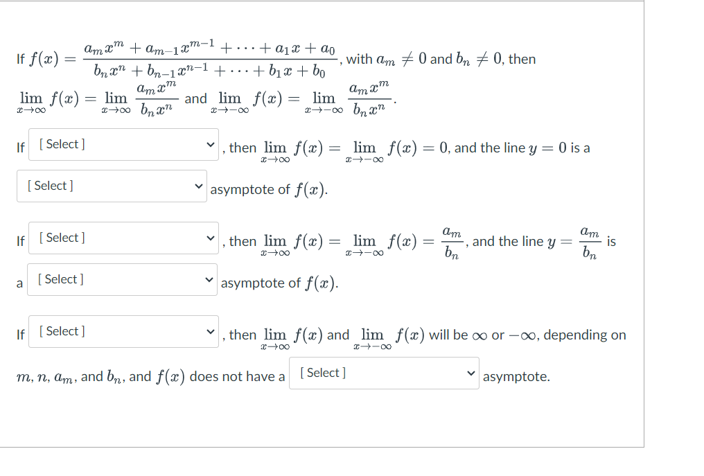 Solved If Fxbnxnbn−1xn−1⋯b1xb0amxmam−1xm−1⋯a1xa0 4656