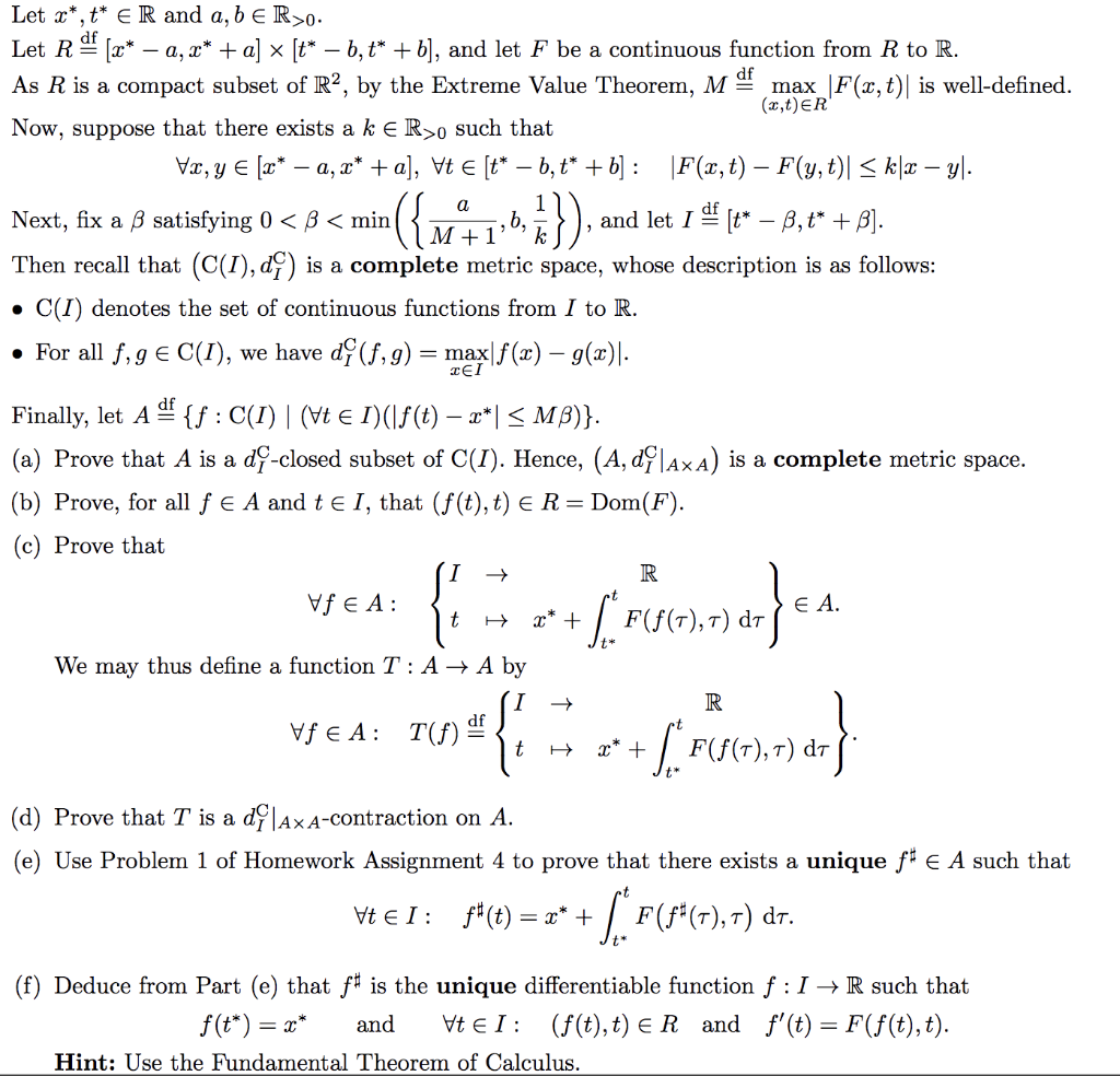 Let x*,* R and a, b eR>0. Let * – 0,2* + a] x [t* – | Chegg.com