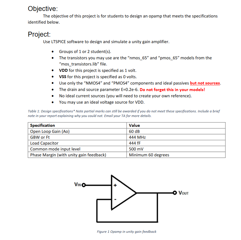 Solved The transistor length is 60 nm and the width is 1