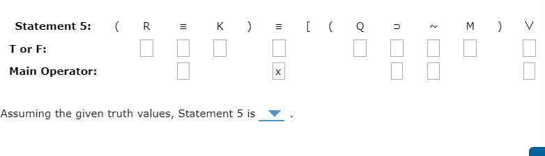 Solved Given Truth Values True False K Q L R M S (м - R. V 2 | Chegg.com