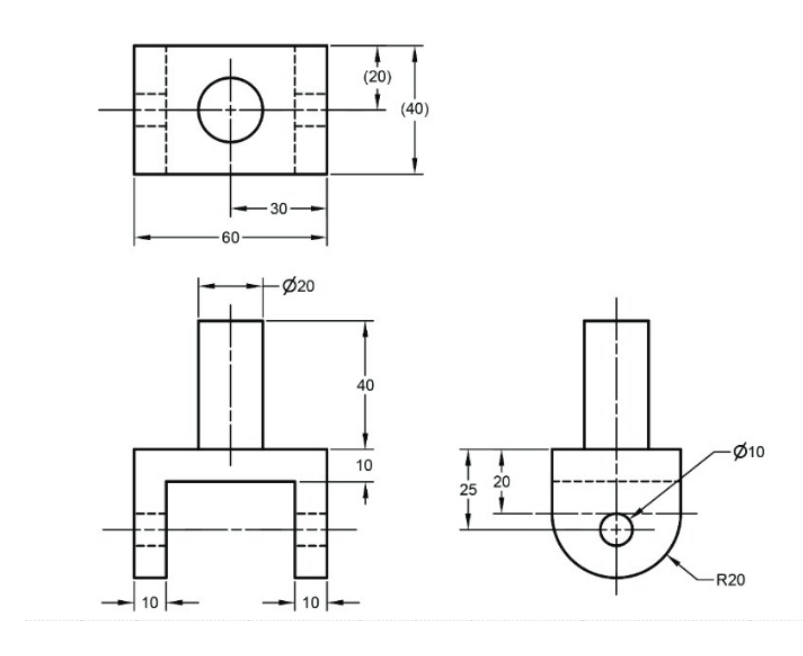 Solved Draw the isometric and cabinet pictorials. Grid | Chegg.com