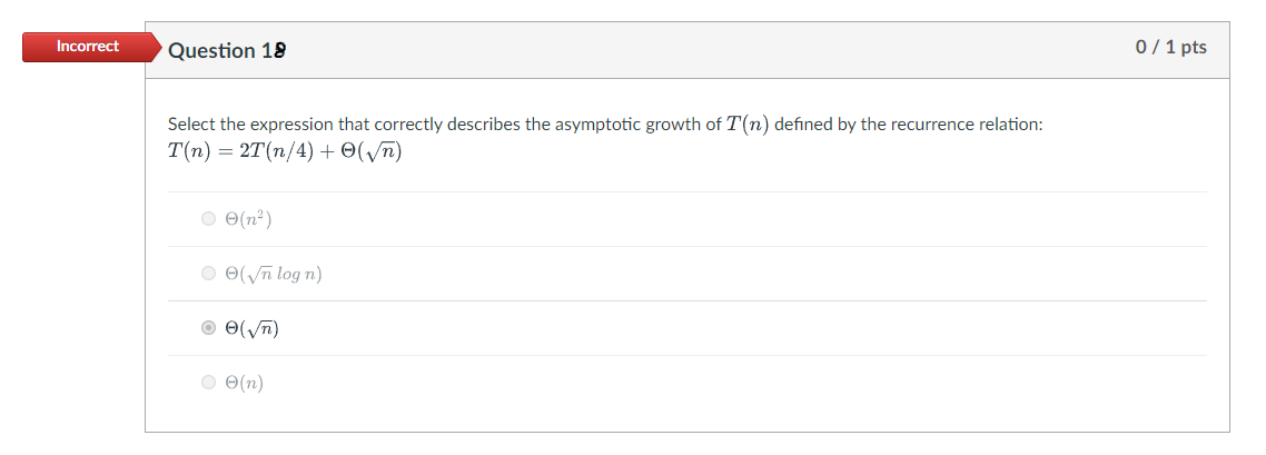 Solved Select the expression that correctly describes the | Chegg.com
