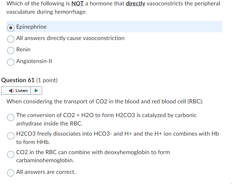 Solved Which of the following is NOT a hormone that directly | Chegg.com