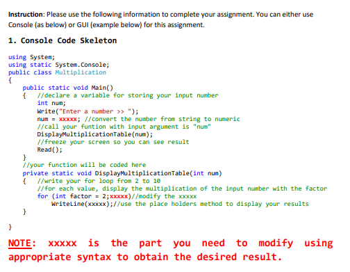 Solved Instruction: Please use the following information to | Chegg.com