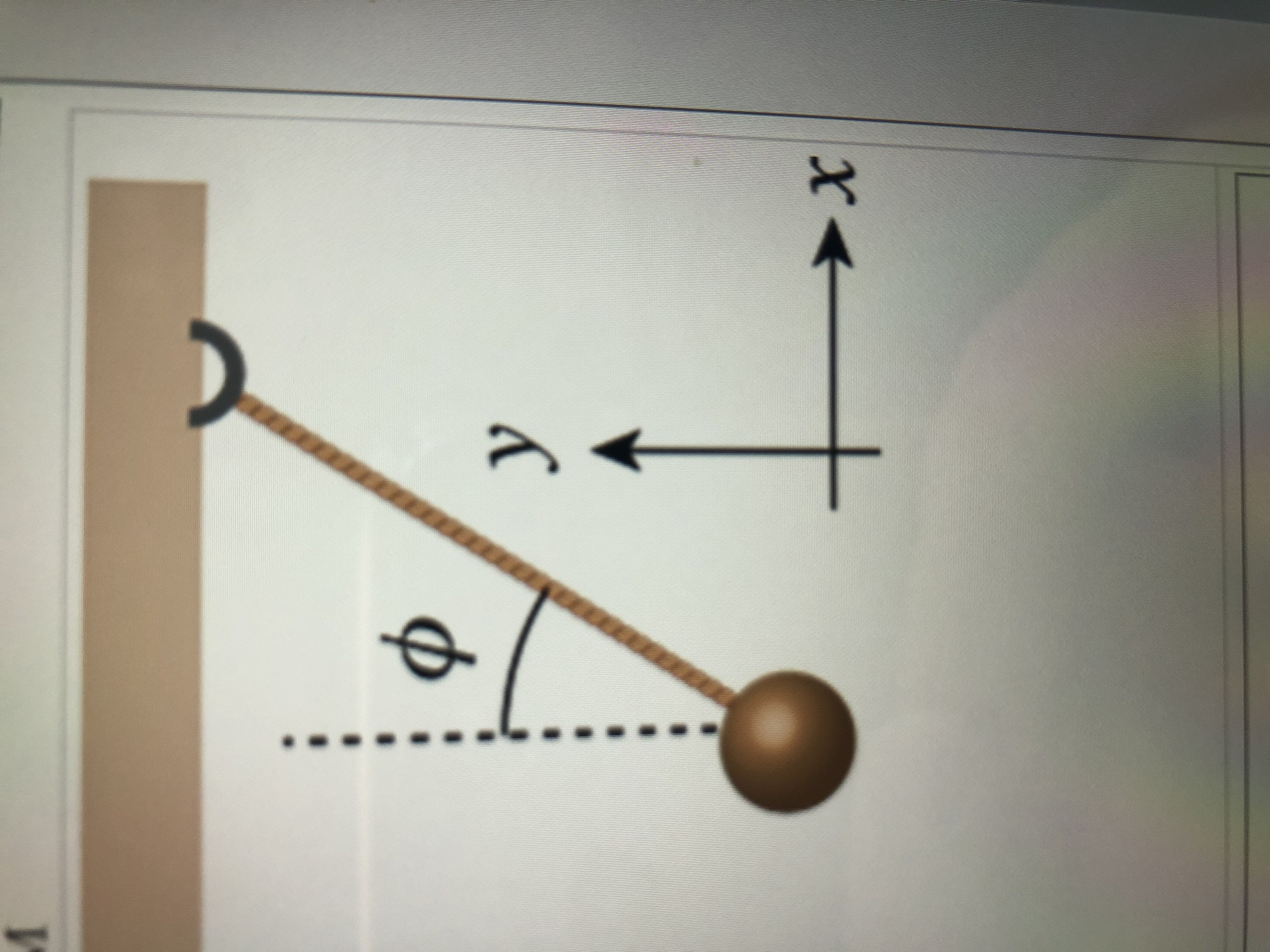 Solved A ball of mass m=m=0.56 kg hangs on a light rope