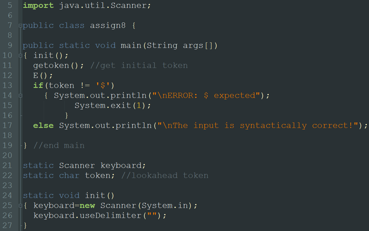 You will write a recursive-descent parser based on | Chegg.com