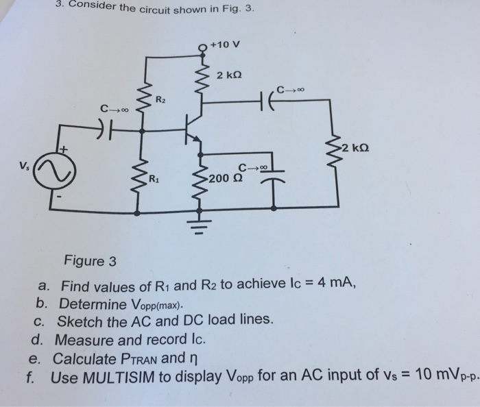 Solved 3. Consider the circuit shown i n Fig. 3. +10 V Vs | Chegg.com