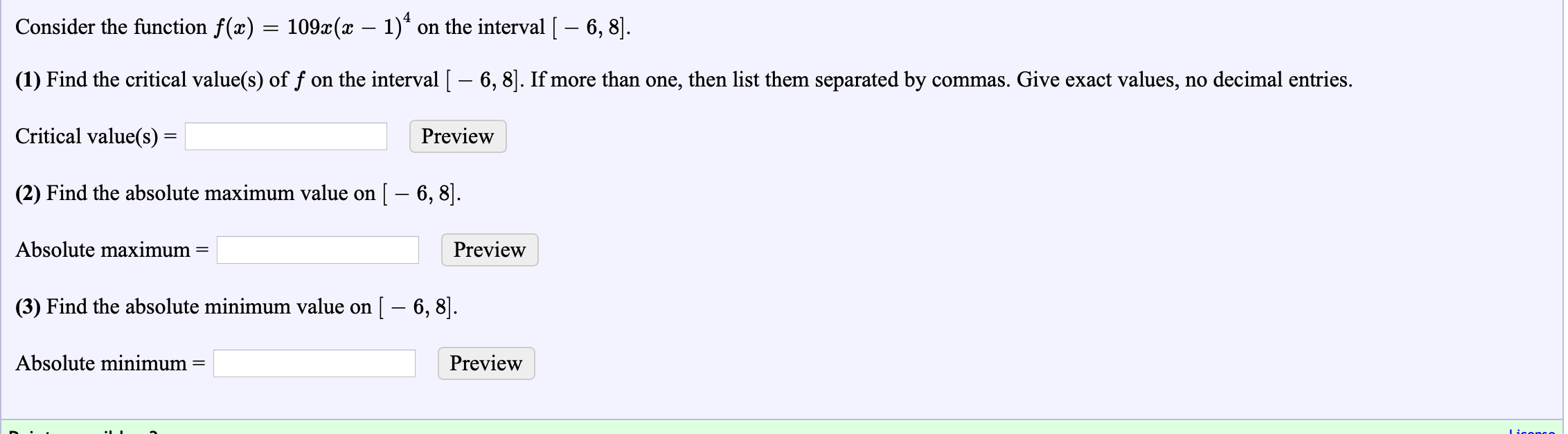 Solved Consider The Function F 1092 X 1 On The Chegg Com