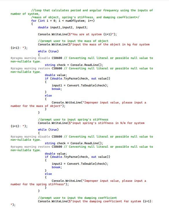 How do I implement this time history equation into | Chegg.com